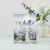 San Francisco Cable Car Postkarte (Stehend Vorderseite)
