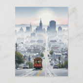 San Francisco Cable Car Postkarte (Vorderseite)