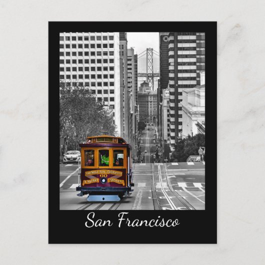 San Francisco Cable Car Postkarte (Vorderseite)
