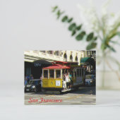 San Francisco Cable Car Postkarte (Stehend Vorderseite)