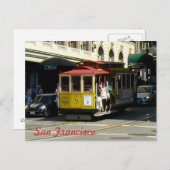 San Francisco Cable Car Postkarte (Vorne/Hinten)