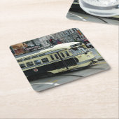 San Francisco Cable Car Rechteckiger Pappuntersetzer (angewinkelt)