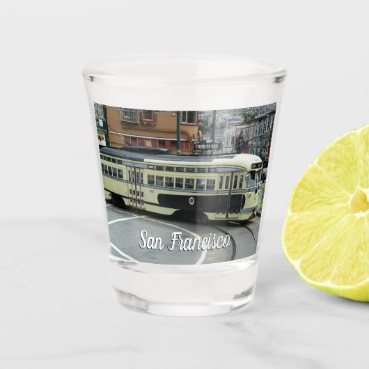 San Francisco Cable Car Schnapsglas (Vorderseite)