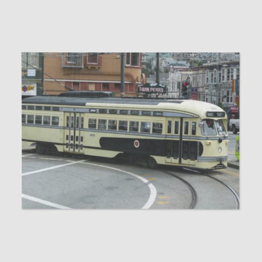 San Francisco Cable Car Seidenpapier (Vorderseite)