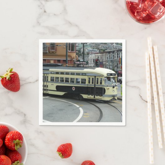 San Francisco Cable Car Serviette (Beispiel)