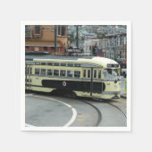 San Francisco Cable Car Serviette (Vorderseite)