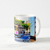 SAN FRANCISCO CABLE CAR SOUVENIR KAFFEE TASSE (VorderseiteRechts)