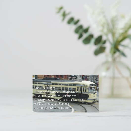 San Francisco Cable Car Visitenkarte (Stehend Vorderseite)