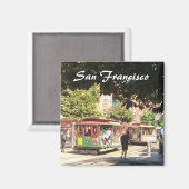 San Francisco Cable Cars Magnet (Vorderseite/Rückseite)