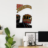 San Francisco Cable Cars Poster (Heimbüro)