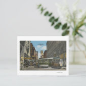 San Francisco, CACable Car Umrundungsansicht Postkarte (Stehend Vorderseite)