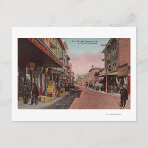 San Francisco, CADirt Road View of China Postkarte