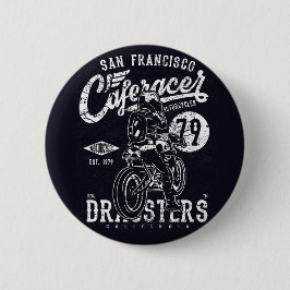 San Francisco Café Racer Motor California Button