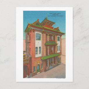 San Francisco, CAKong Chow Temple in Chinatown Postkarte