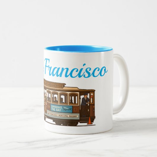 San Francisco Cale Car Tasse (VorderseiteRechts)