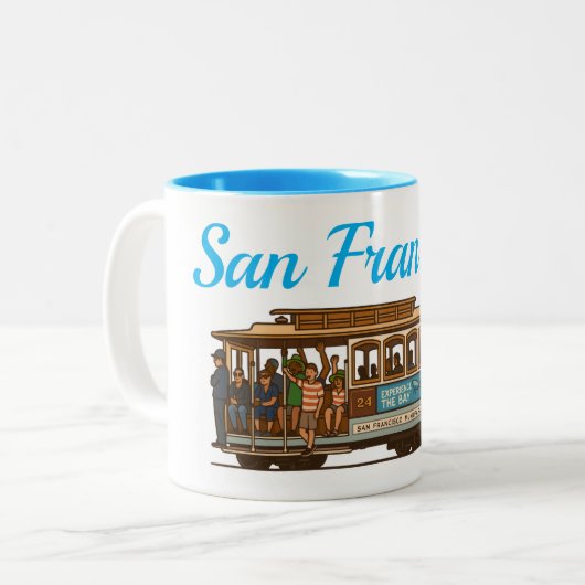 San Francisco Cale Car Tasse (Vorderseite Links)