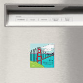 San Francisco Cali Golden Gate Bridge Magnet (In Situ (Geschirrspüler))