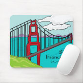 San Francisco Cali Golden Gate Bridge Mousepad (Mit Mouse)