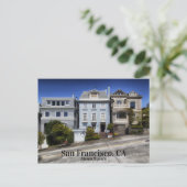 San Francisco California Alamo Square Postkarte (Stehend Vorderseite)