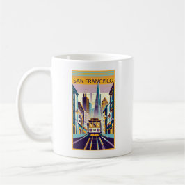 San Francisco California Art Deco Kaffeetasse