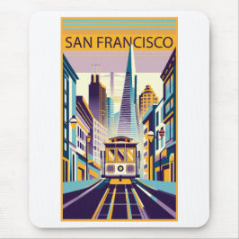 San Francisco California Art Deco Mousepad