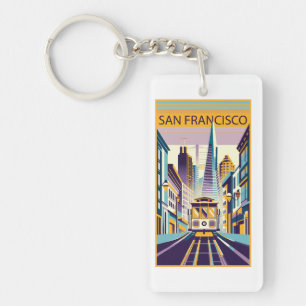 San Francisco California Art Deco Schlüsselanhänger