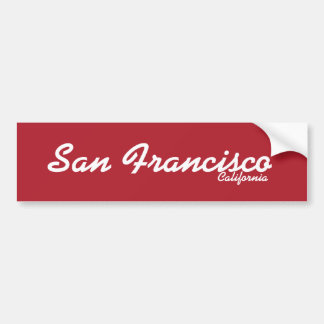 San Francisco, California Autoaufkleber