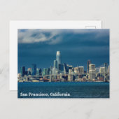 San Francisco, California Bay Skyline Postkarte (Vorne/Hinten)