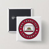San Francisco California Button (Vorne & Hinten)