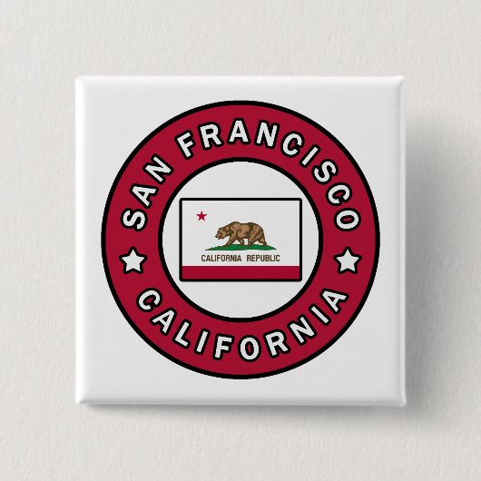 San Francisco California Button (Vorderseite)