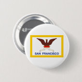 San Francisco California Button (Vorne & Hinten)