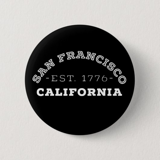 San Francisco California Button (Vorderseite)