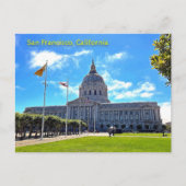 San Francisco California City Hall Postkarte (Vorderseite)