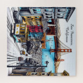 San Francisco, California Comic Book Style Art Puzzle (Horizontal)