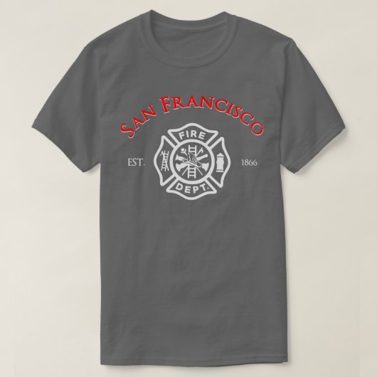 San Francisco California Fire Rescue Department T-Shirt (Design vorne)