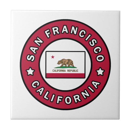 San Francisco California Fliese (Vorderseite)