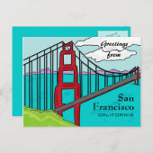 San Francisco California Gate Postcard Postkarte (Vorne/Hinten)