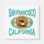 San Francisco California Geschenk Magnet (Vorne)