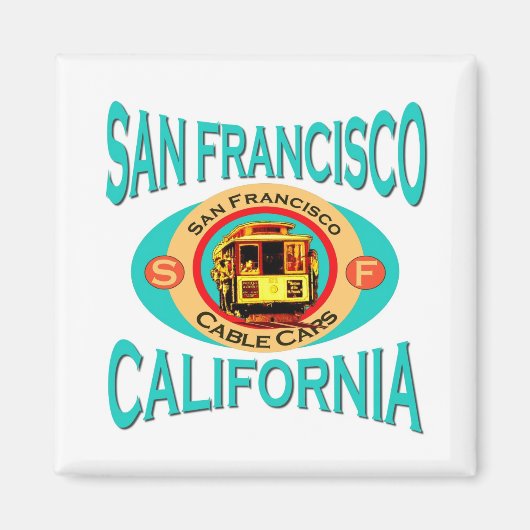 San Francisco California Geschenk Magnet (Vorne)