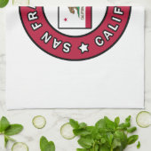 San Francisco California Geschirrtuch (Gefaltet)