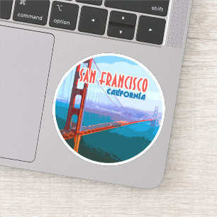 San Francisco California Golden Gate Bridge Aufkleber
