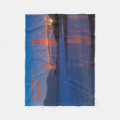 San Francisco California Golden Gate Bridge Fleecedecke (Vorderseite)