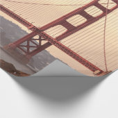 San Francisco California Golden Gate Bridge Foto Geschenkpapier (Ecke)