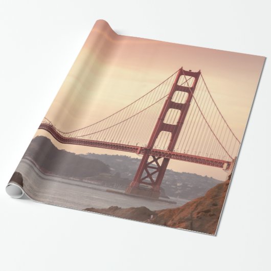 San Francisco California Golden Gate Bridge Foto Geschenkpapier (Ungerollt)