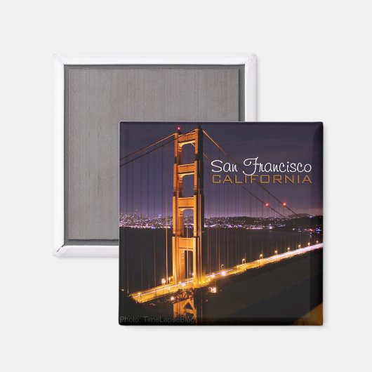 San Francisco California Golden Gate Bridge Magnet (Vorderseite/Rückseite)