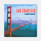 San Francisco California Golden Gate Bridge Magnet (Vorne)