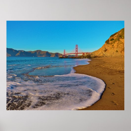San Francisco California Golden Gate Bridge Poster (Vorne)