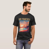 San Francisco California Golden Gate Bridge Vacati T-Shirt (Vorne ganz)