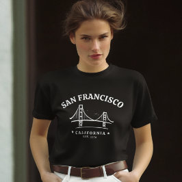 San Francisco California Golden Gate Landscape T-Shirt