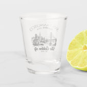 San Francisco California Golden Gate  Schnapsglas (Rückseite)